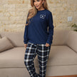 Pijama Feminino Adulto Suede Longo para inverno meia estação e verão