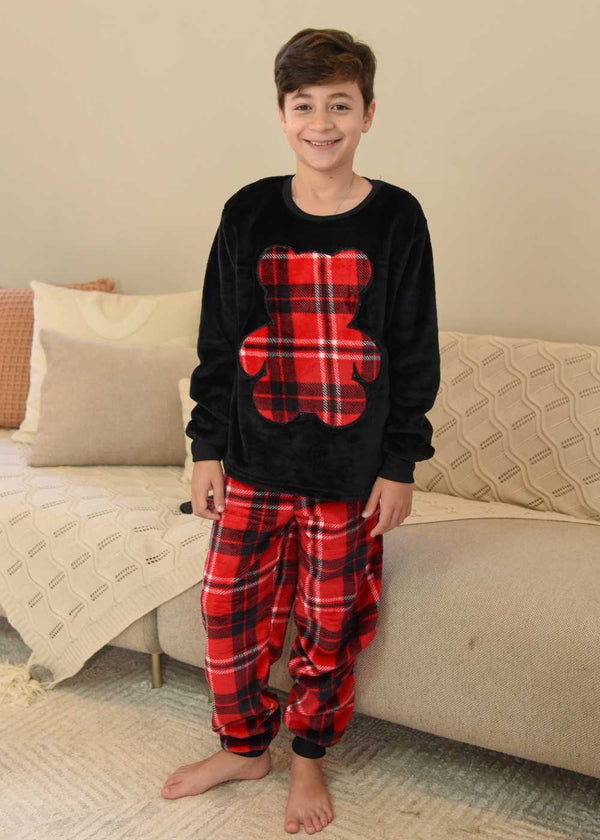 Pijama Menino Inverno Fleece Masculino Infantil