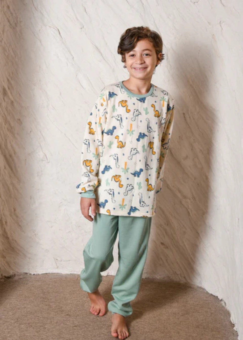 Pijama Infantil Masculino Meninos Juvenil Moletinho Inverno
