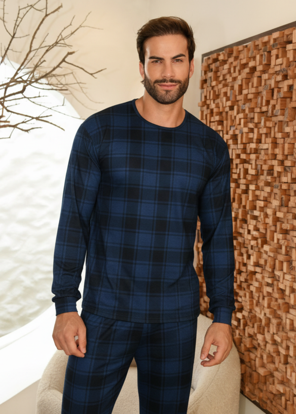 Pijama Masculino Suede Inverno Adulto Longo
