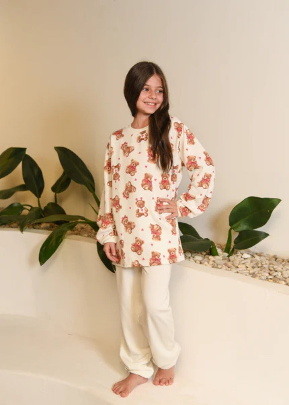 Pijama Infantil Meninas Moletinho Inverno