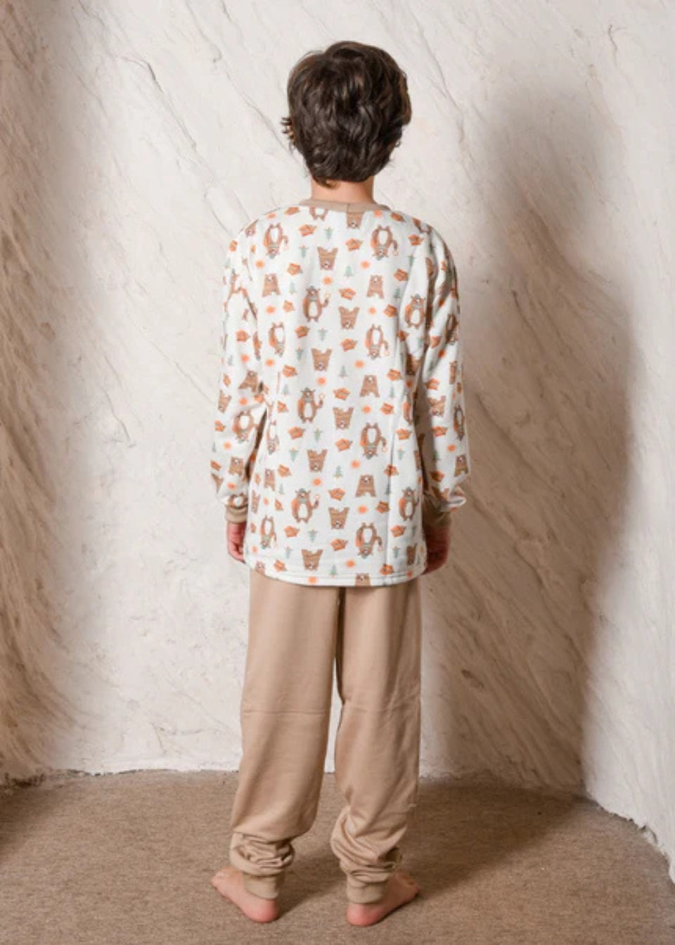 Pijama Infantil Masculino Meninos Juvenil Moletinho Inverno
