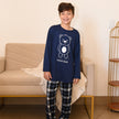 Pijama Inf Masc Suede Menino Manga Longa Inverno