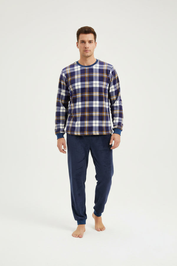 Pijama Masculino Inverno Adulto Fleece Plush Soft Quentinho New