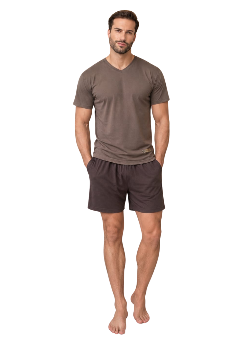 Pijama Masculino Verão Poliamida 88% Poliéster 12% elastano